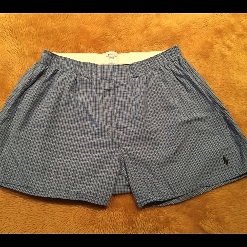 Polo Ralph Lauren Boxers Blue Check LARGE